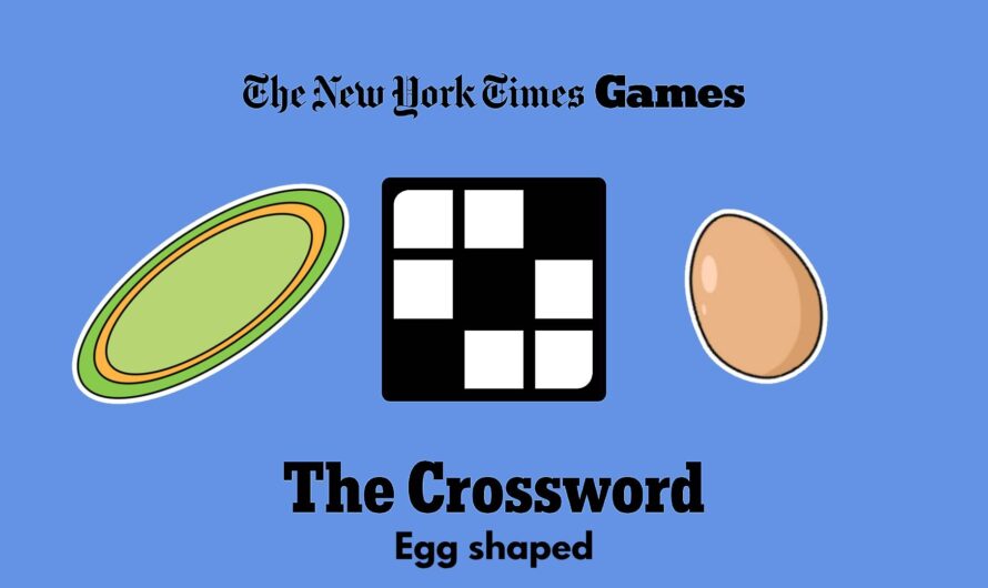 Egg Shaped Crossword Clue