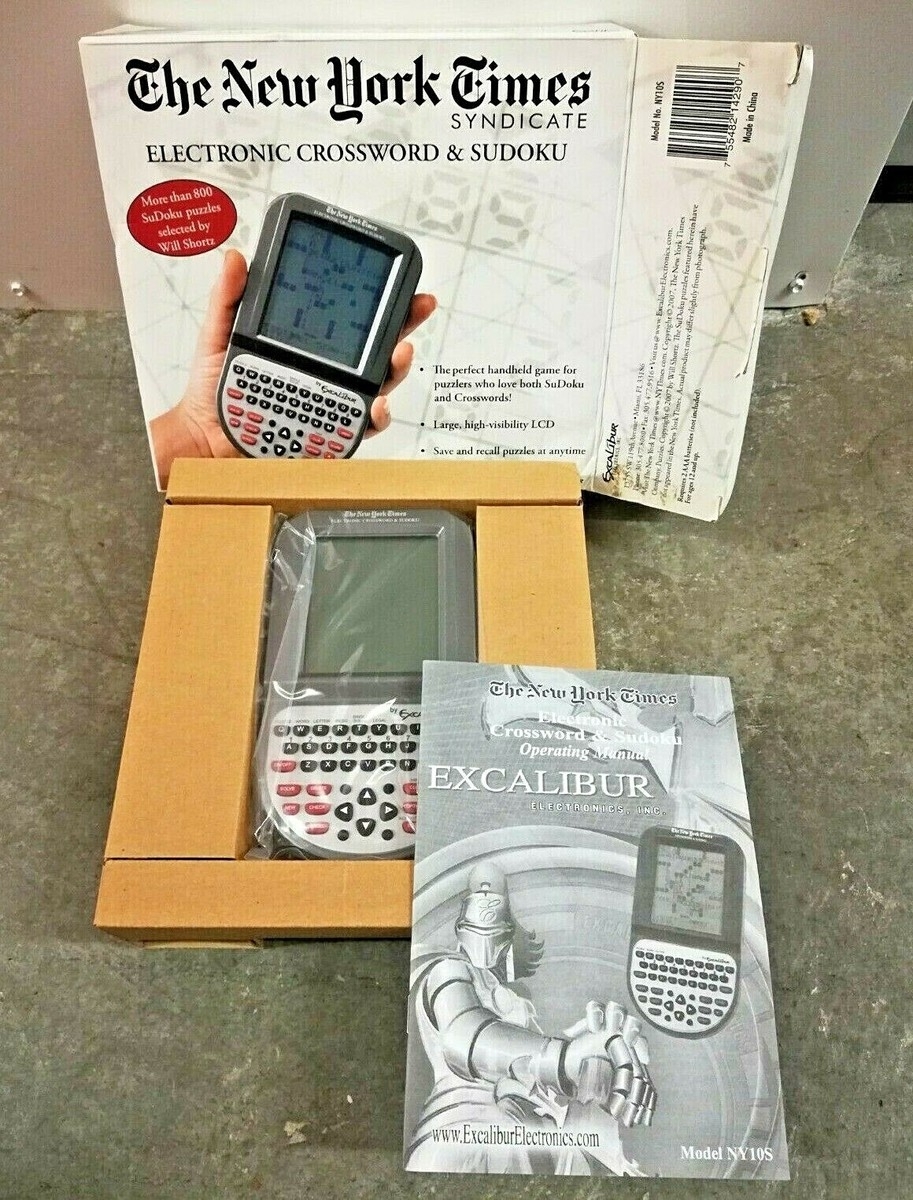 Electronic Crossword Sudoku Game New York Times Syndicate NY10S W Manual NIB EBay Electronic Crossword Sudoku Game New York Times Syndicate NY10S W Manual NIB EBay