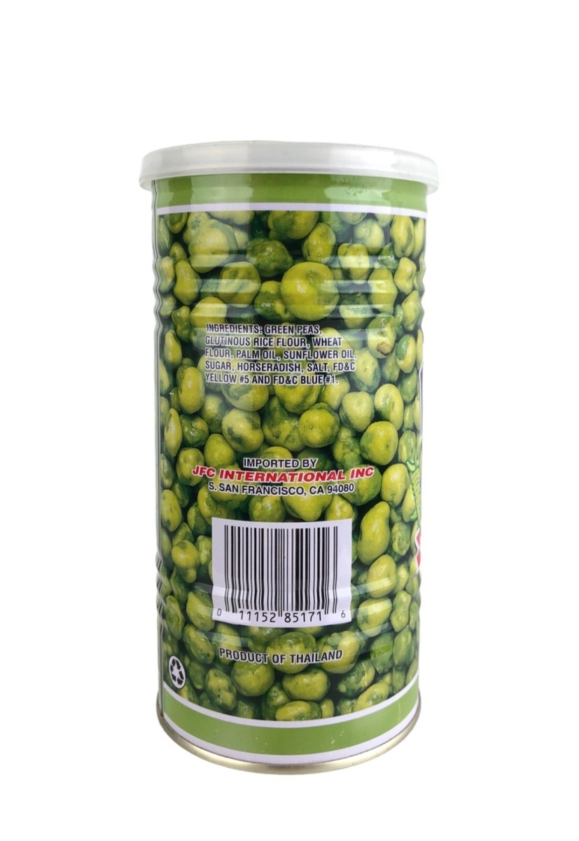 Empty 9 9 Oz Metal Can Hapi Snacks Hot Wasabi Coated Peas EBay Empty 9 9 Oz Metal Can Hapi Snacks Hot Wasabi Coated Peas EBay