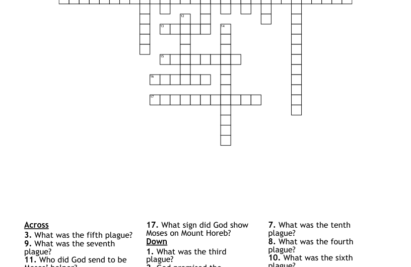 Exodus Mount Crossword