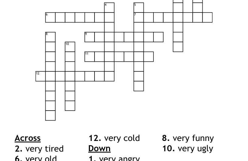 Extreme Crossword Clue