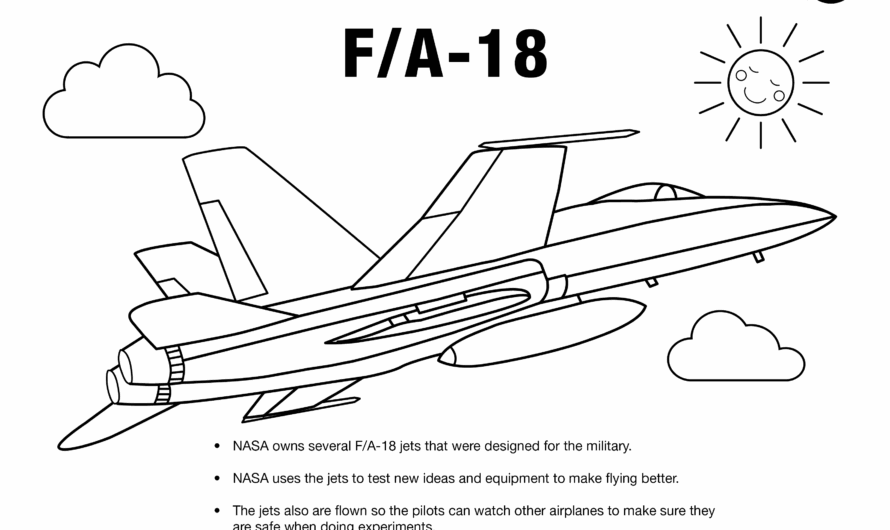 Jet Airplane Coloring Pages