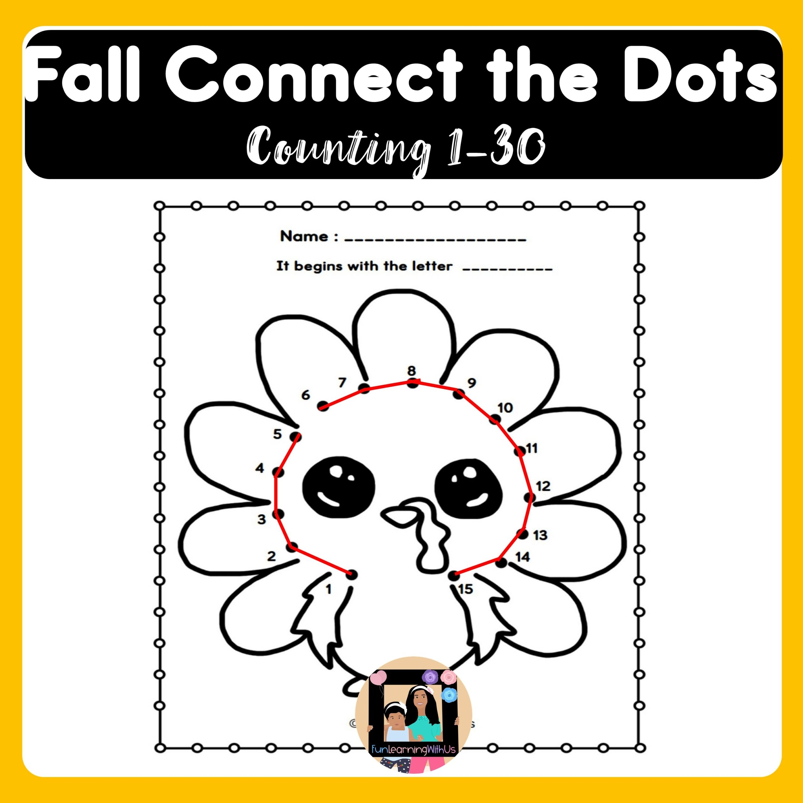 Fall Connect The Dots Dot To Dot Worksheets Made By Teachers Fall Connect The Dots Dot To Dot Worksheets Made By Teachers