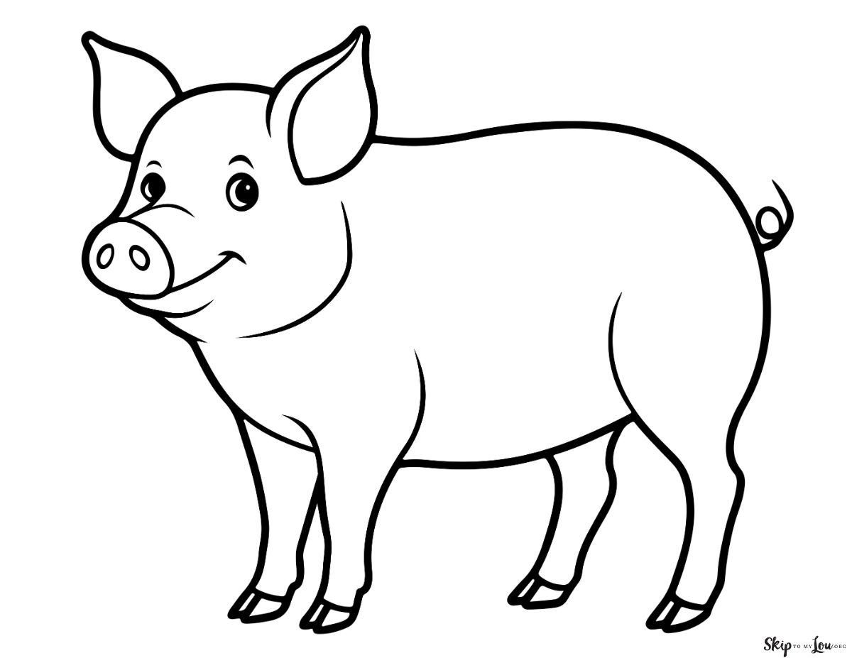 Farm Animal Coloring Pages Free PDF Printables Farm Animal Coloring Pages Free PDF Printables