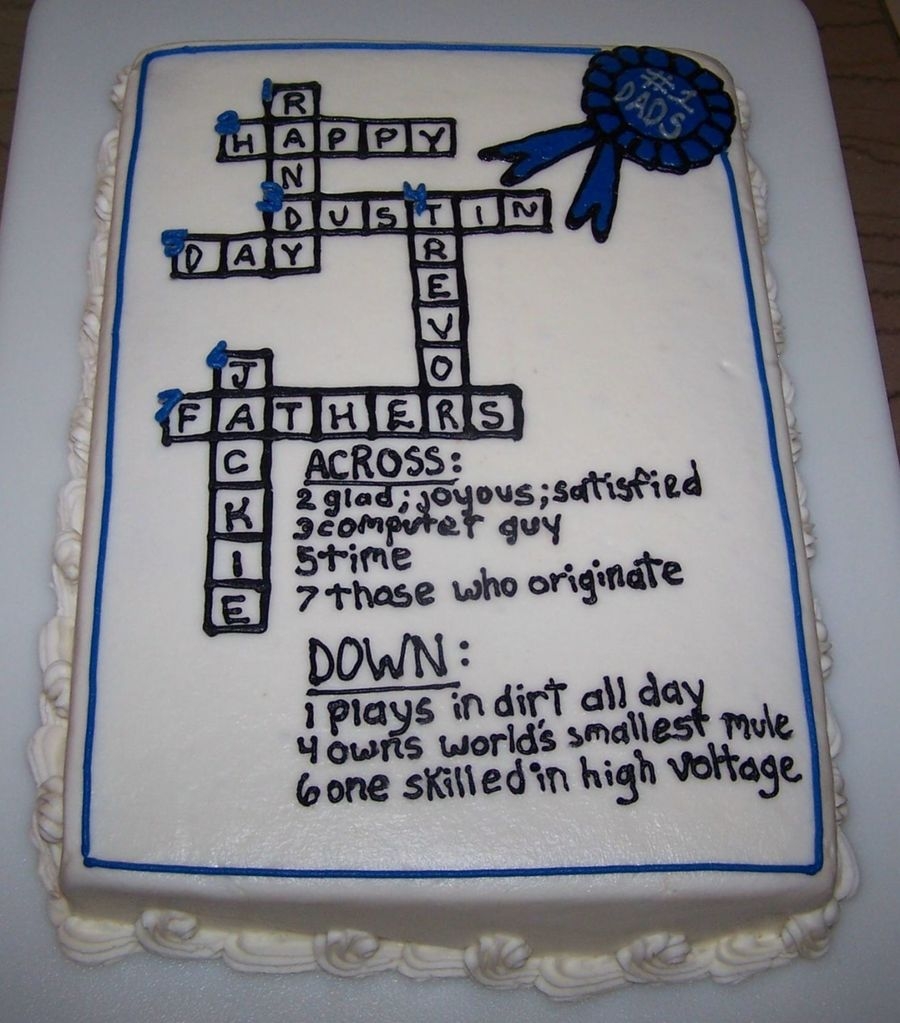 Father s Day Crossword Puzzle CakeCentral Father s Day Crossword Puzzle CakeCentral