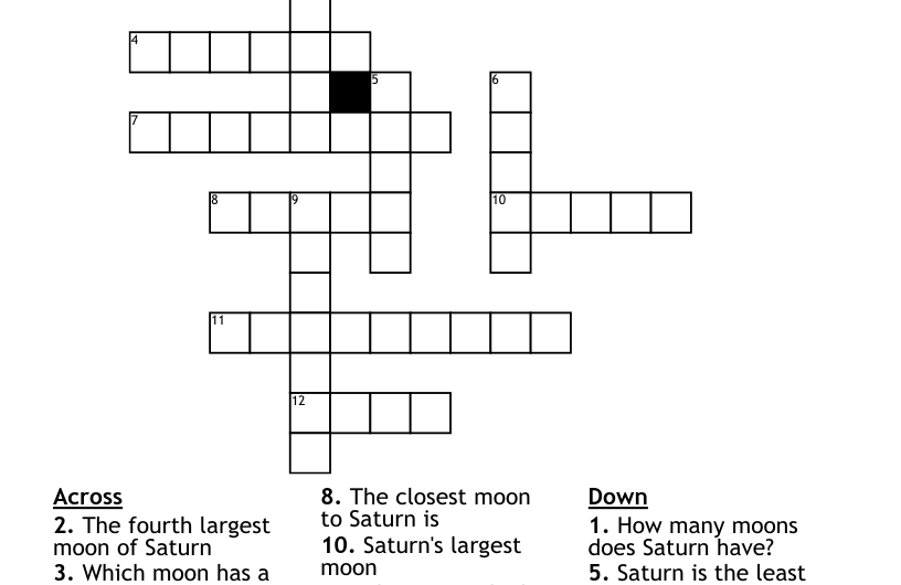Moon Of Saturn Crossword Clue