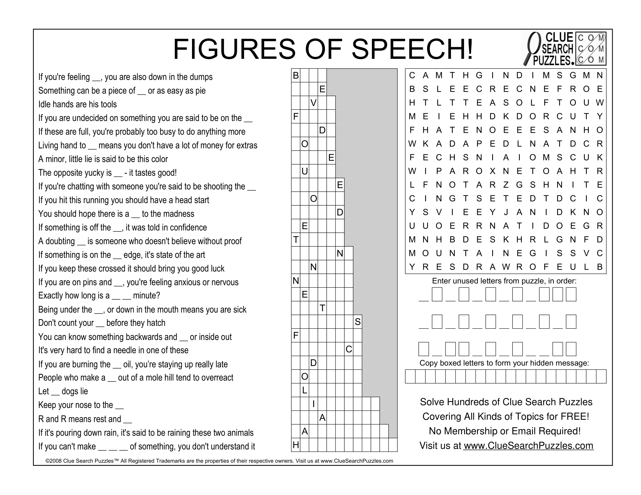 FIGURE OF SPEECH TRIVIA QUIZ FIGURE OF SPEECH TRIVIA QUIZ