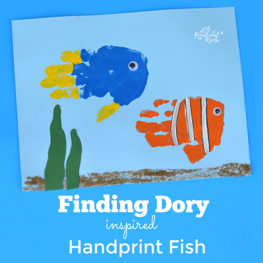 Finding Dory Handprint Craft Finding Dory Handprint Craft