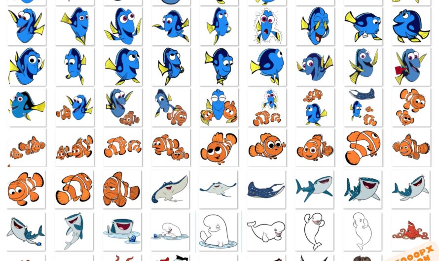 Dory Finding Nemo Sprite Sheet