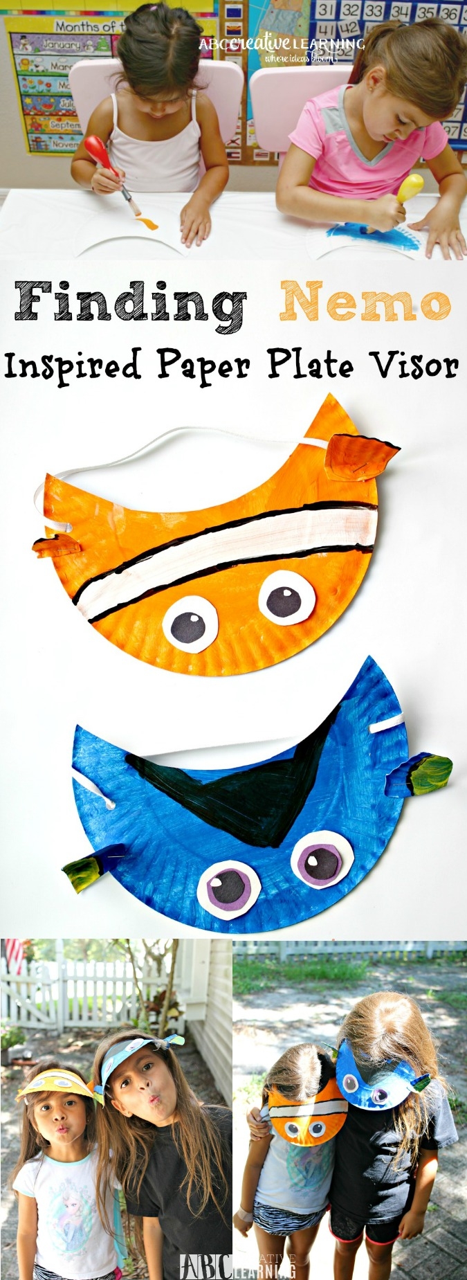 Finding Nemo Movie Inspired Paper Plate Visor Hat For Kids Finding Nemo Movie Inspired Paper Plate Visor Hat For Kids