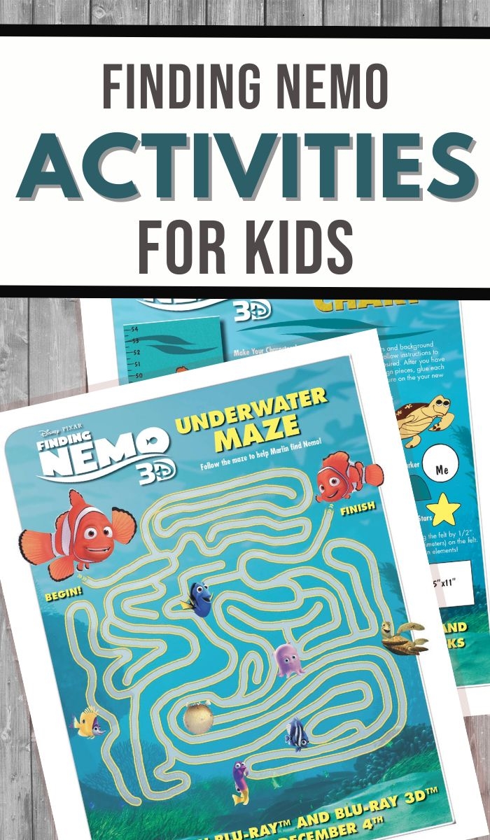 Finding Nemo Printable Activities 3 Boys And A Dog Finding Nemo Printable Activities 3 Boys And A Dog