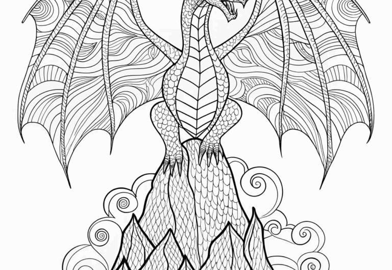 Coloring Pages Of Dragons