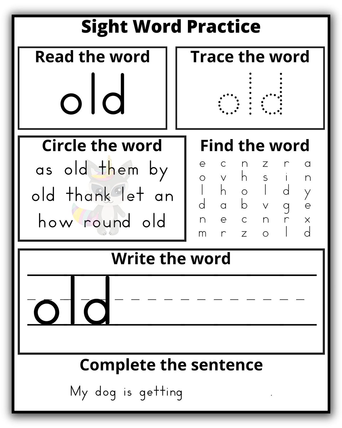 sight word to worksheet sight word to worksheet