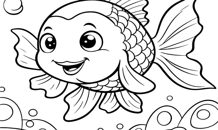 Fish Coloring Book Pages