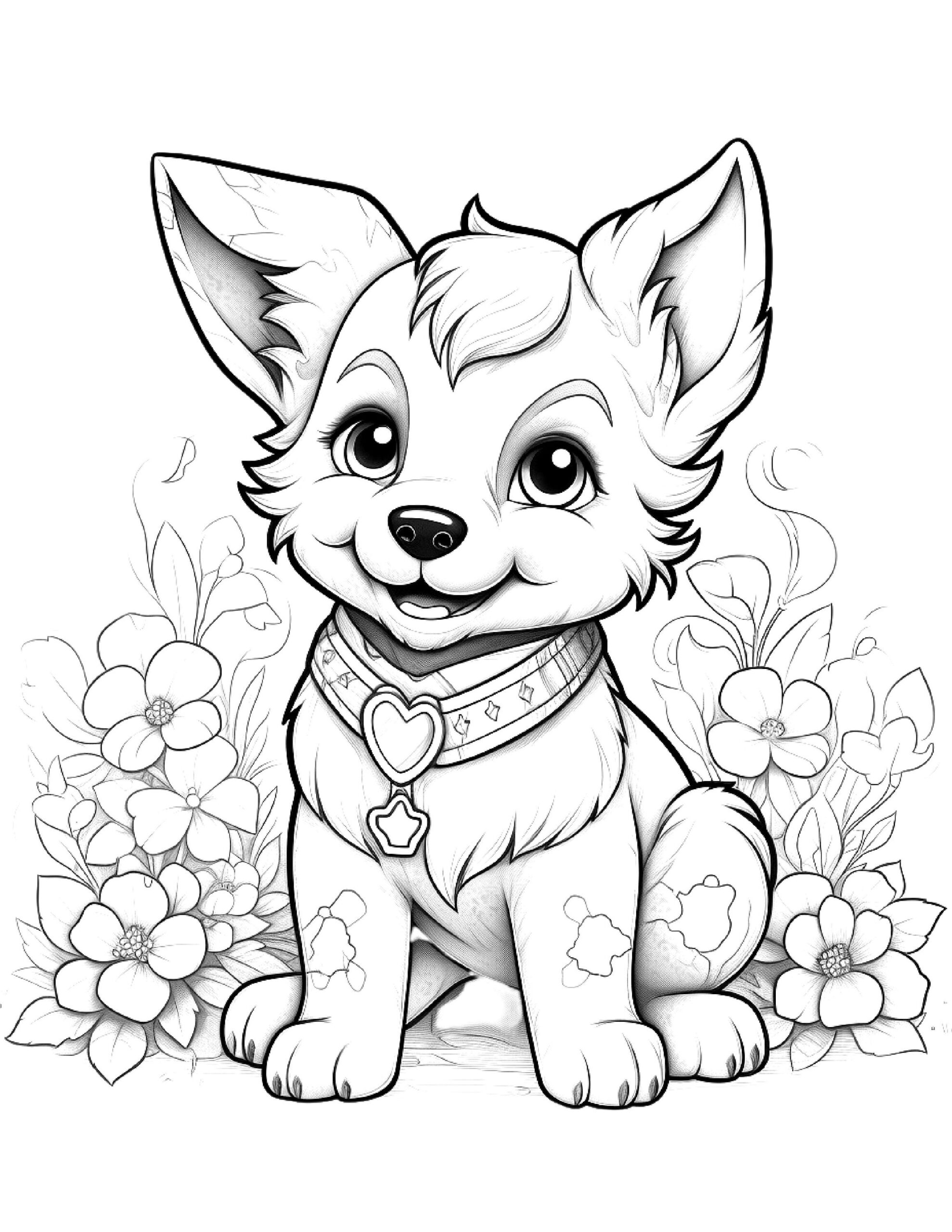cute coloring pictures of puppies cute coloring pictures of puppies