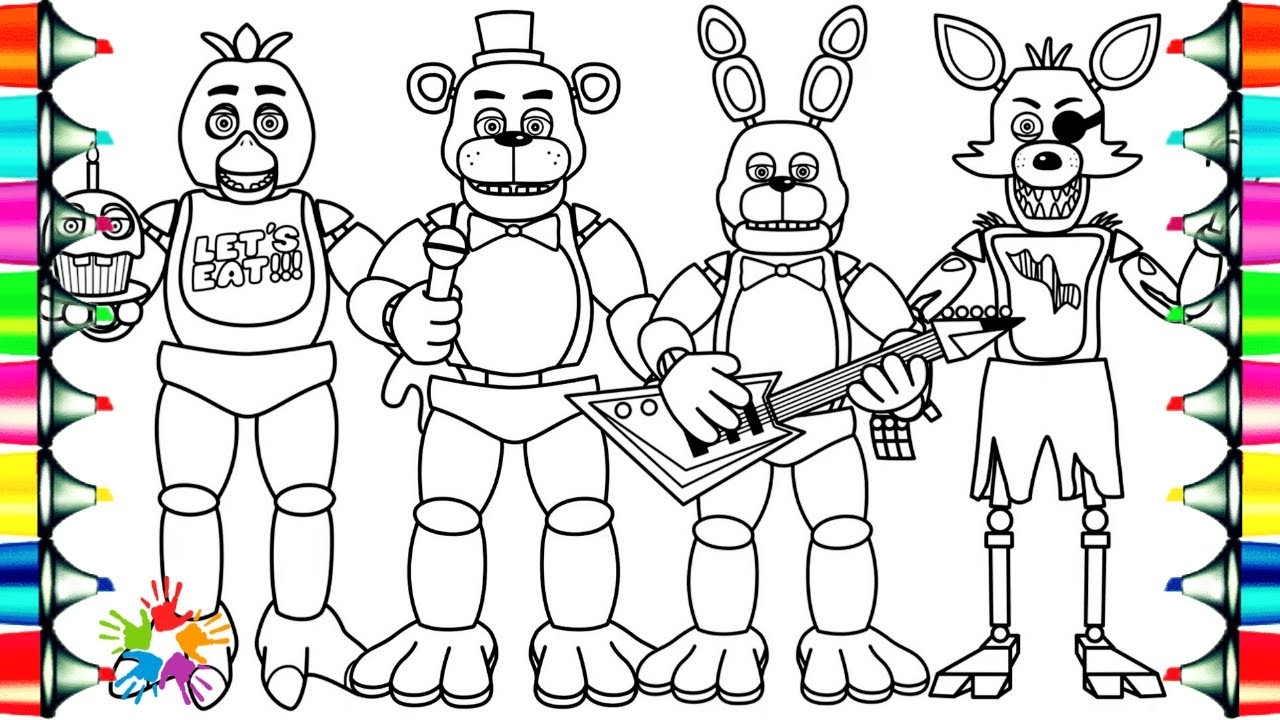 five nights at freddys coloring pages five nights at freddys coloring pages