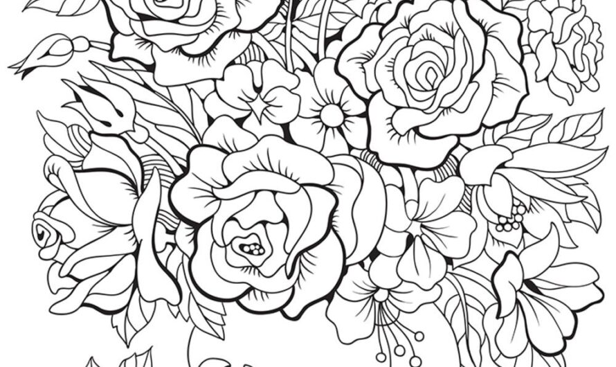 Coloring Pages For Adults Flowers