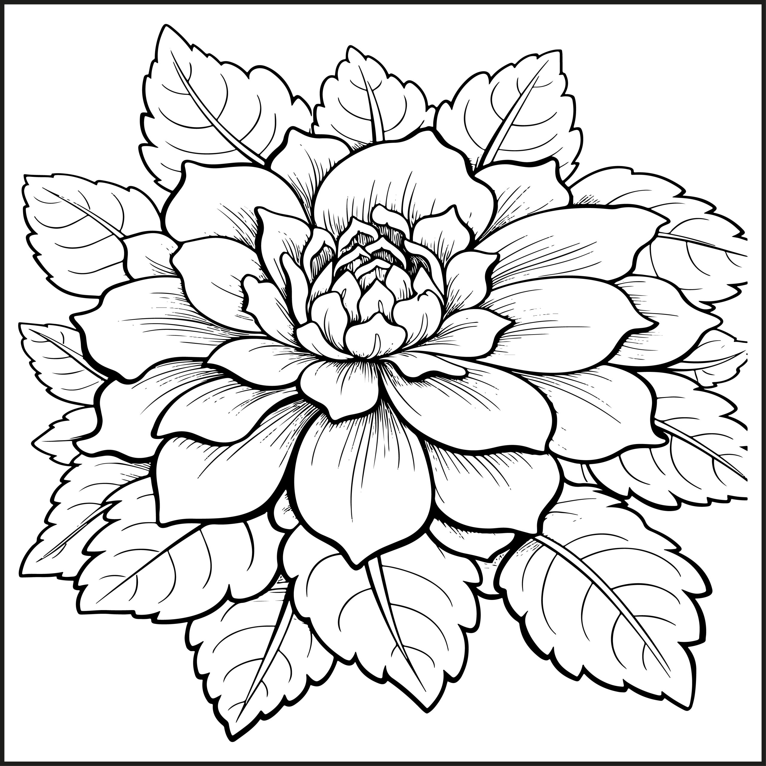 Flower Coloring Book For Adults Flower Coloring Pages For Adults Made By Teachers Flower Coloring Book For Adults Flower Coloring Pages For Adults Made By Teachers