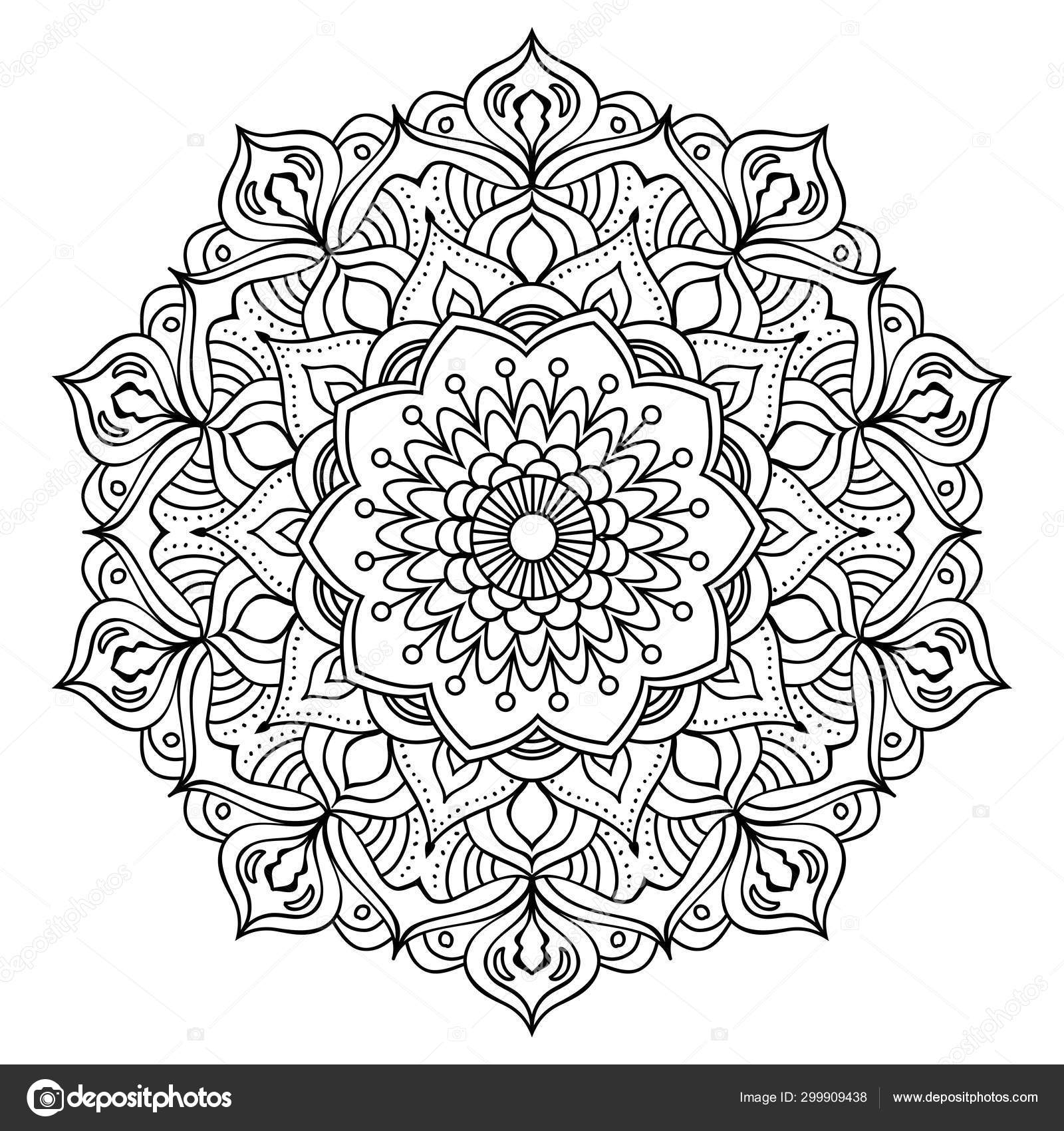 Flower Mandala Coloring Page Stock Illustration By smk0473 299909438 Flower Mandala Coloring Page Stock Illustration By smk0473 299909438