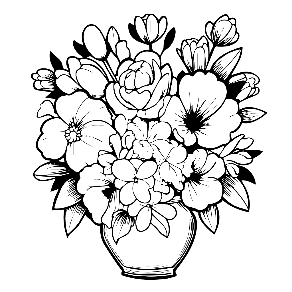 flower pictures to color flower pictures to color