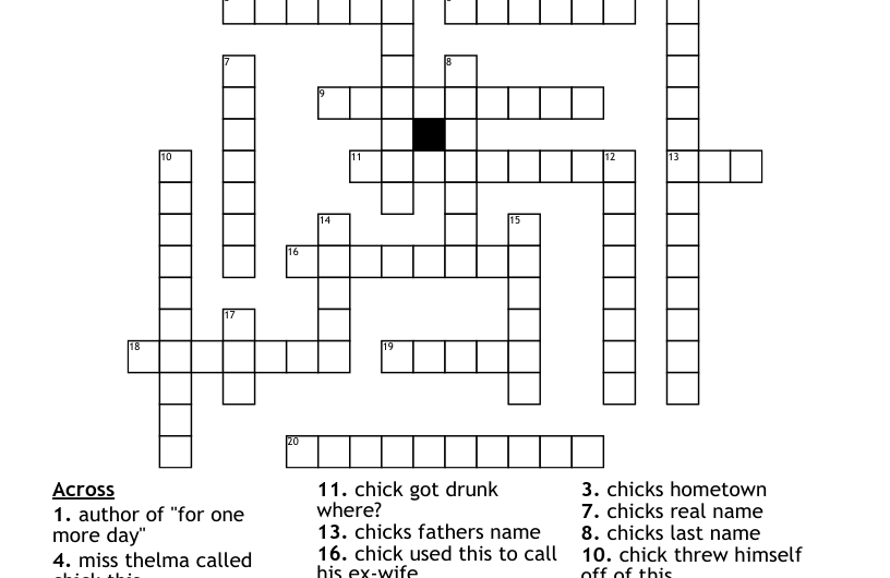 One-off Crossword