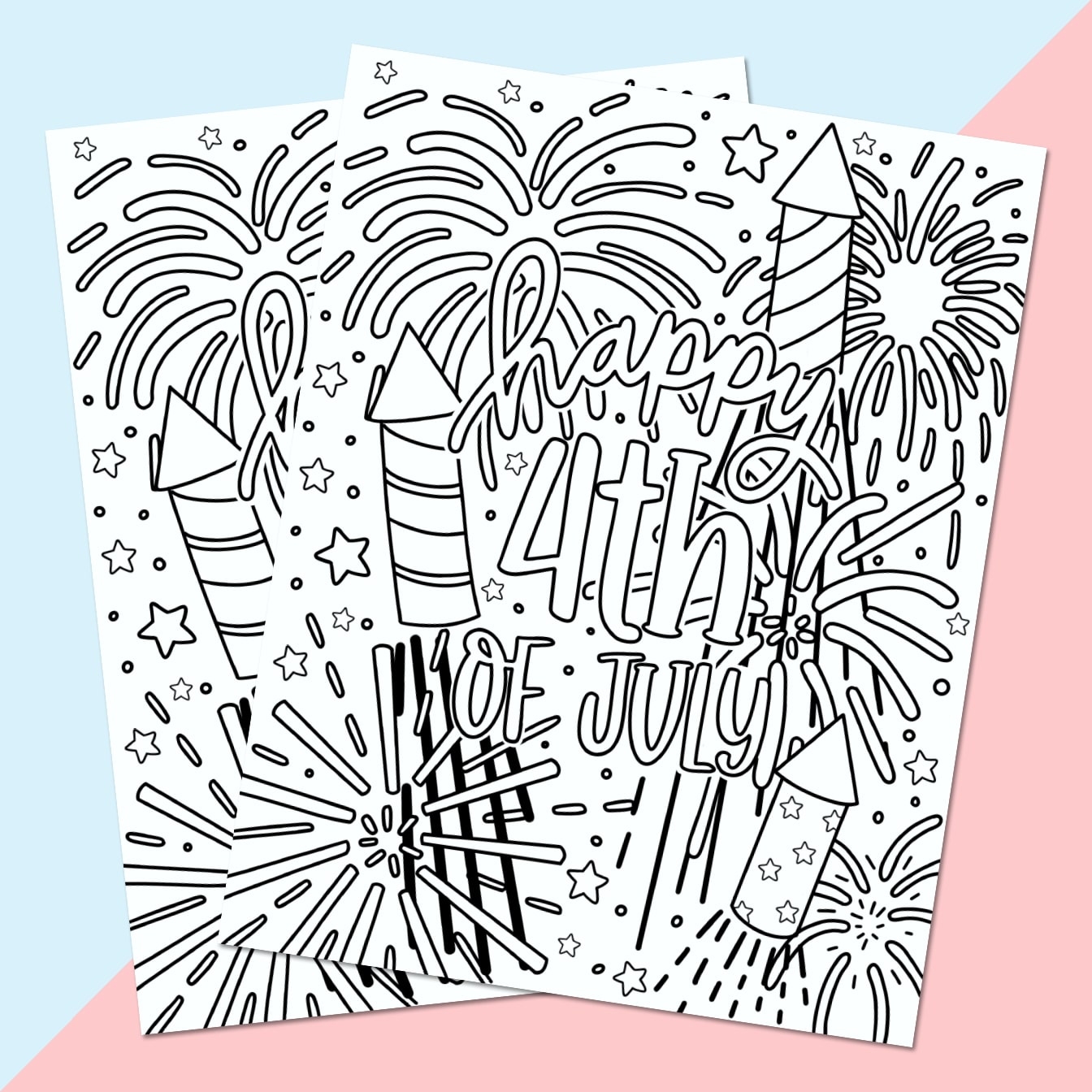 FREE 4th Of July Coloring Page Pineapple Paper Co FREE 4th Of July Coloring Page Pineapple Paper Co
