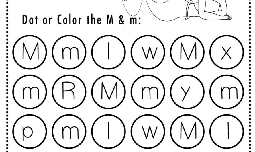 Letter M Worksheets For Preschoolers