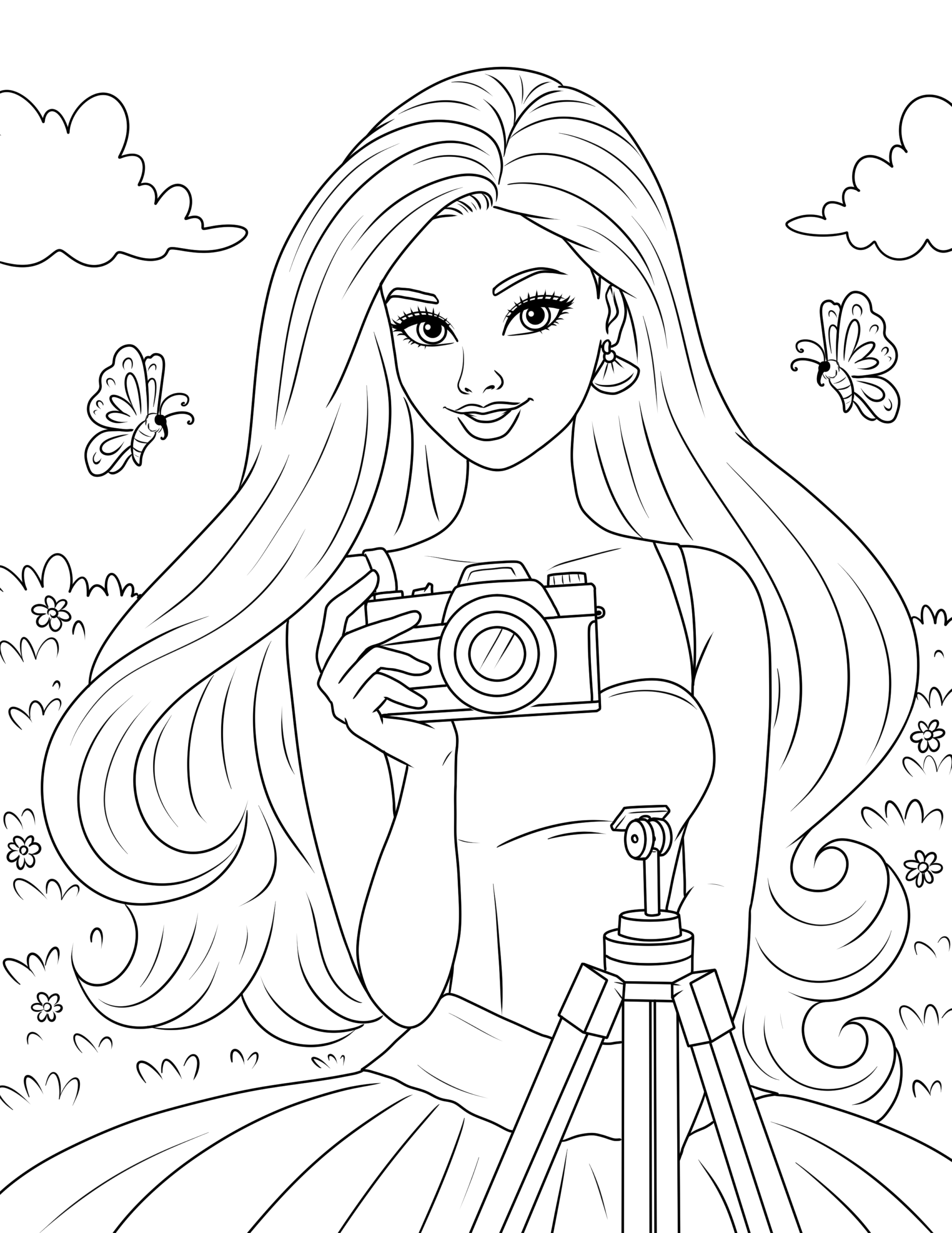 Free Barbie Coloring Pages Free Barbie Coloring Pages