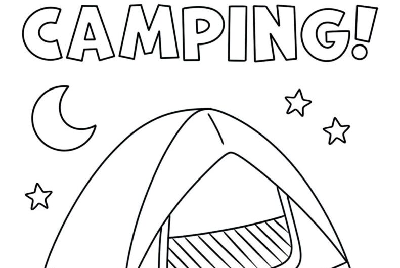 Coloring Pages For Camping
