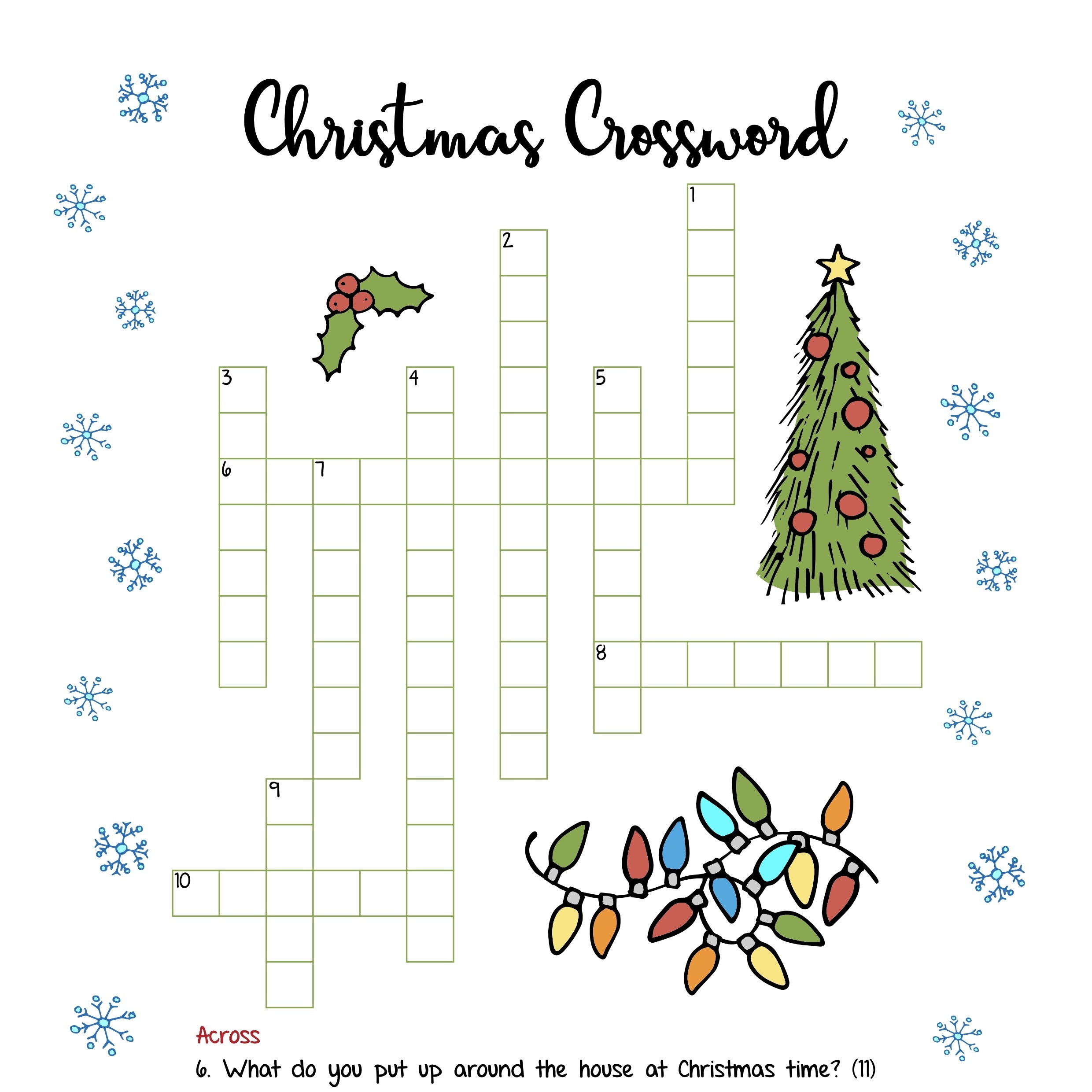 Free Christmas Printables Crossword Mama Geek Free Christmas Printables Crossword Mama Geek