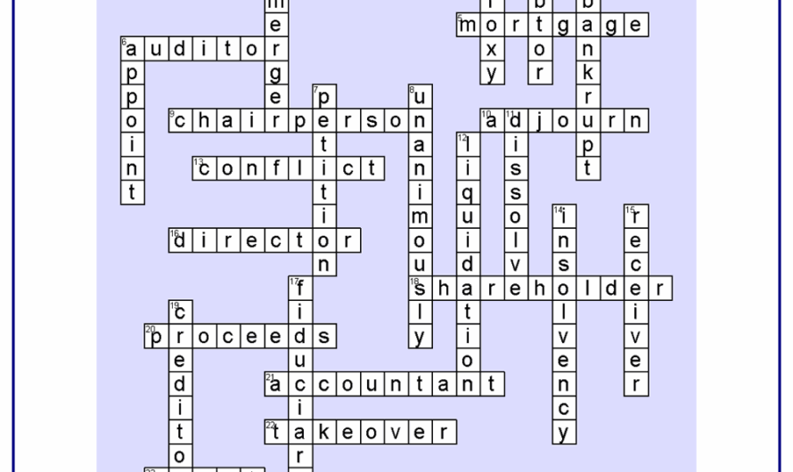 Crossword Puzzle Creator Free Printable