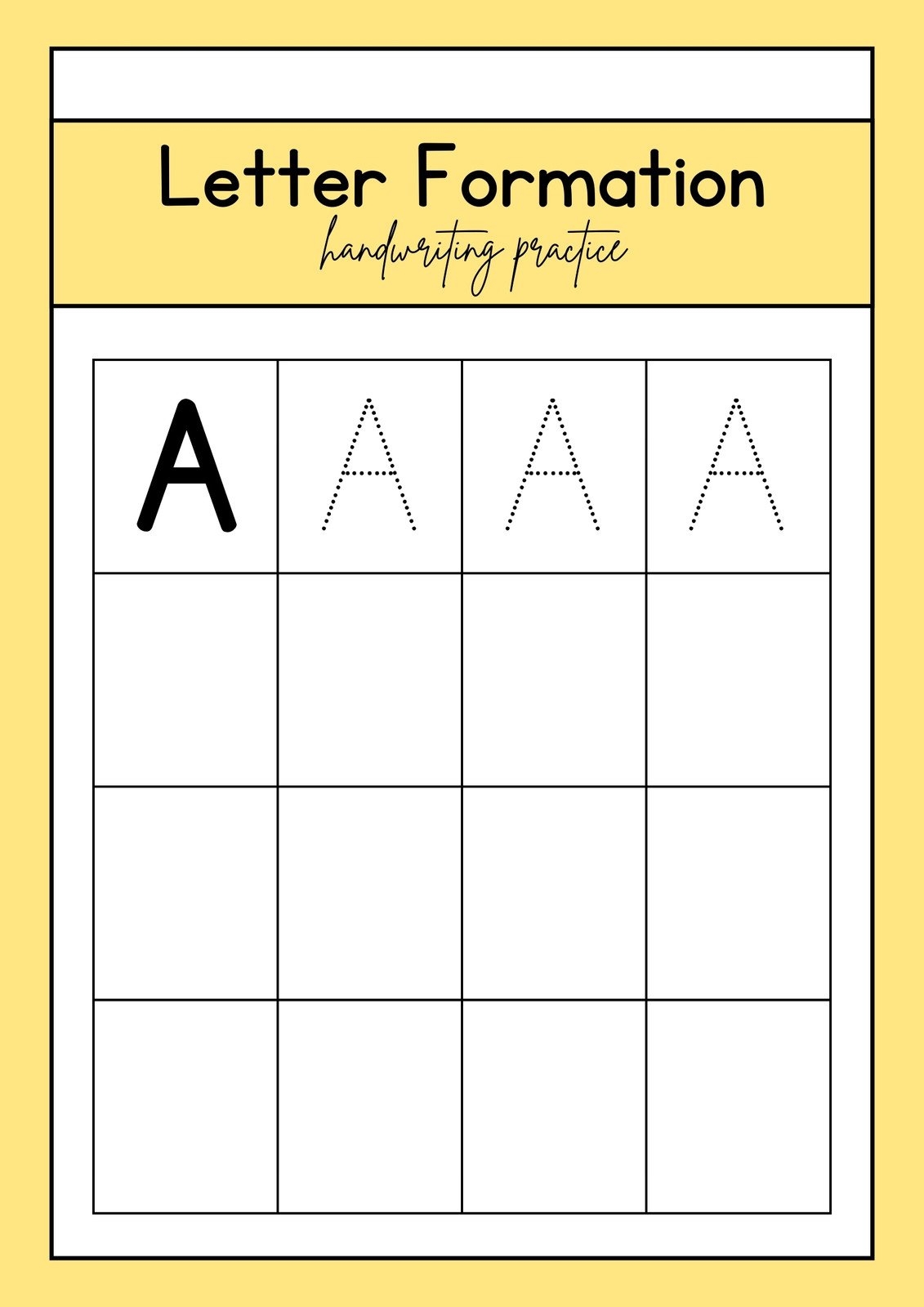 Free Custom Printable Handwriting Worksheet Templates Canva Free Custom Printable Handwriting Worksheet Templates Canva