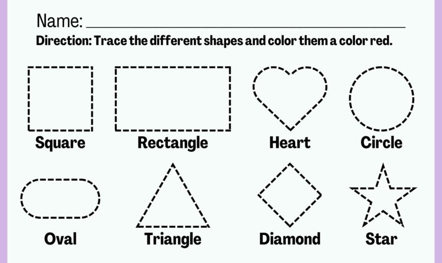 Worksheets For 4 Year Olds