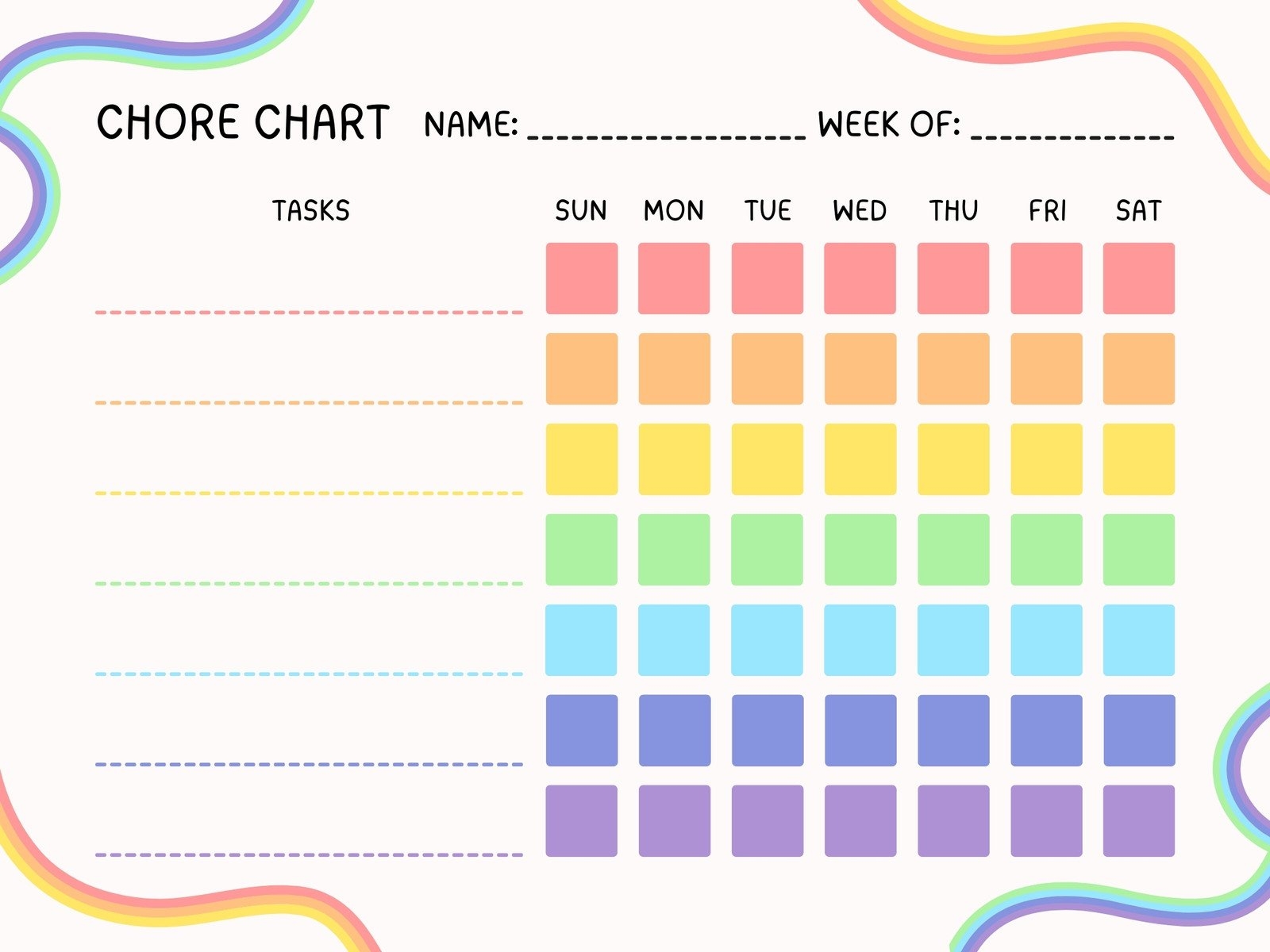 Free Customizable Chore Chart Templates To Print Canva Free Customizable Chore Chart Templates To Print Canva