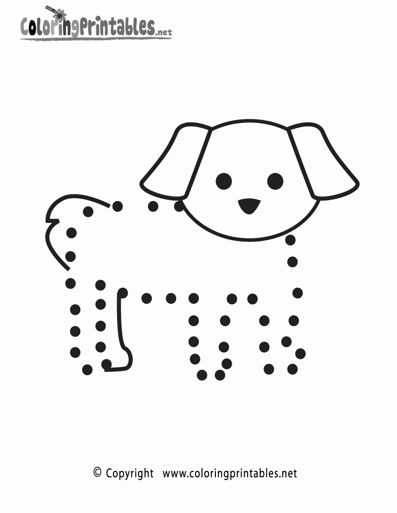 Free Dog Connect The Dots Activity A Fun Coloring Printable Free Dog Connect The Dots Activity A Fun Coloring Printable