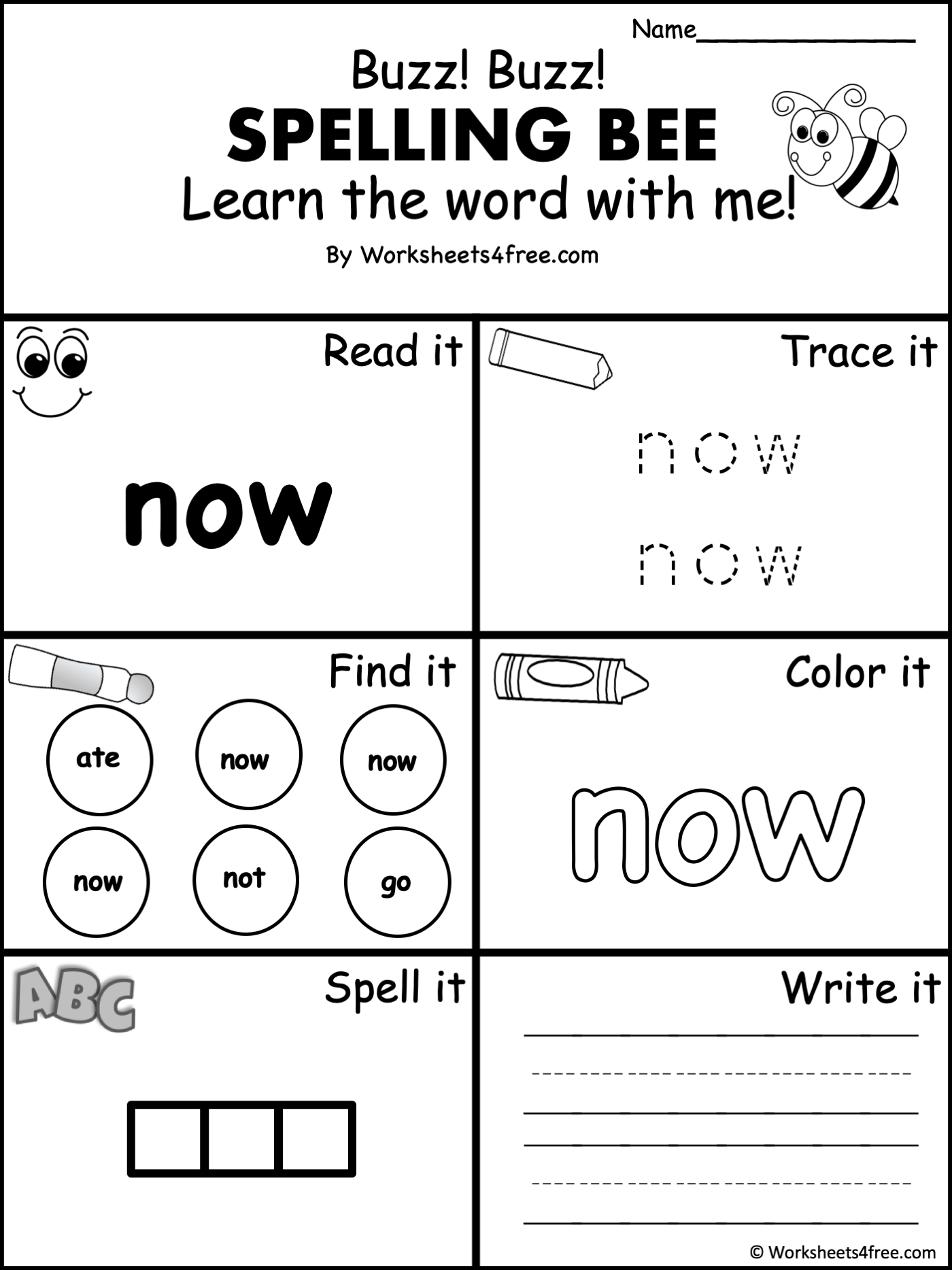 Free Dolch Sight Word Worksheet Now Worksheets4Free Free Dolch Sight Word Worksheet Now Worksheets4Free
