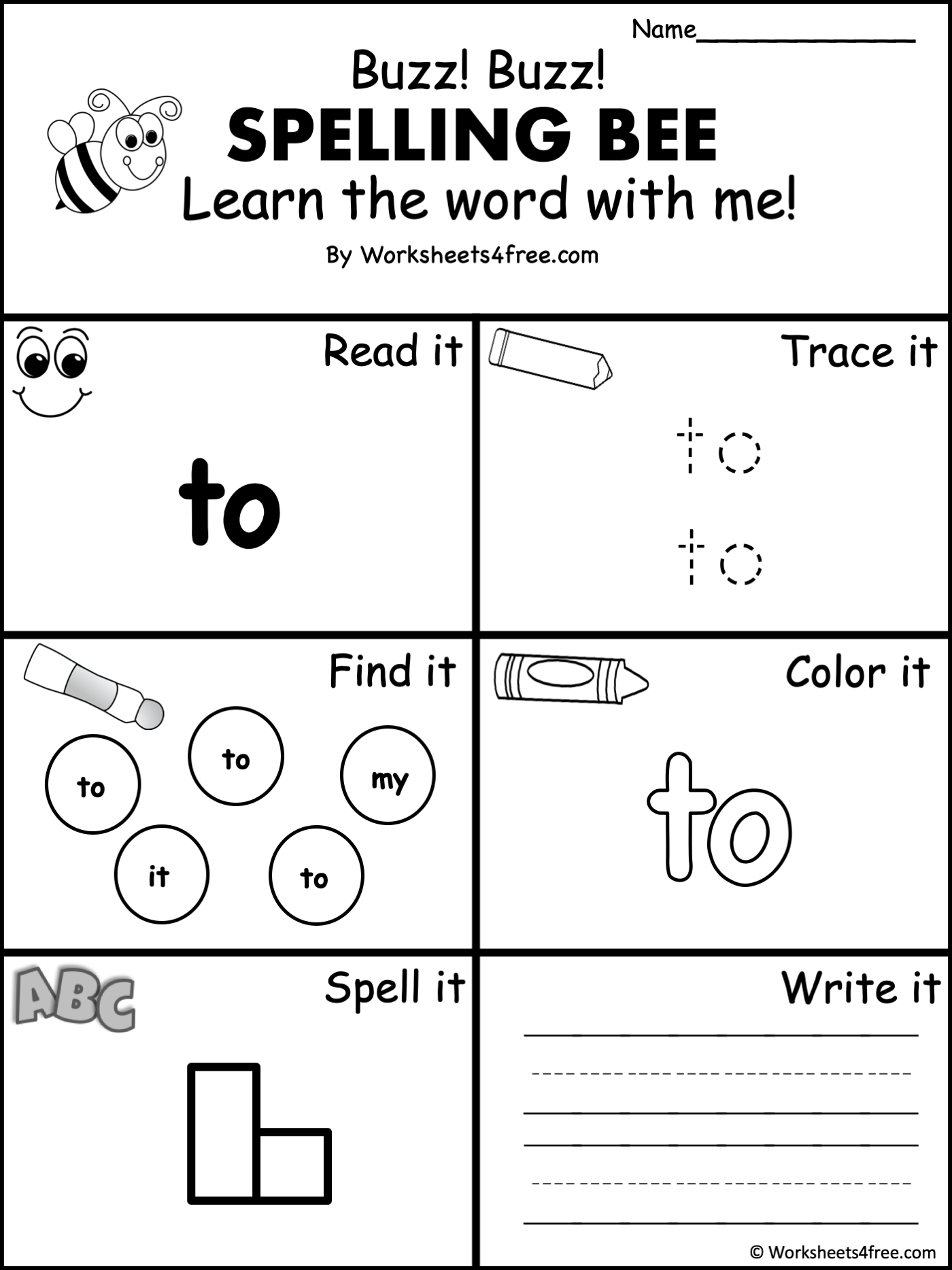 Free Dolch Sight Word Worksheet To Worksheets4Free Free Dolch Sight Word Worksheet To Worksheets4Free