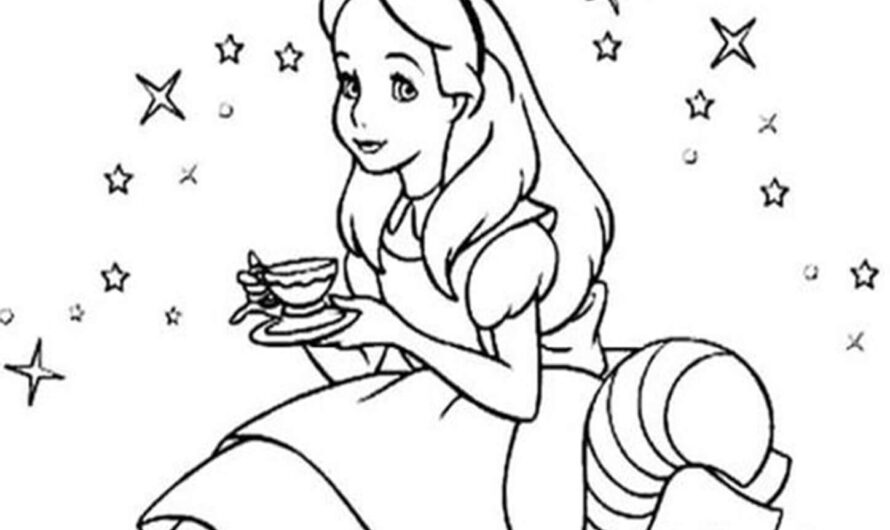 Alice In Wonderland Color Pages