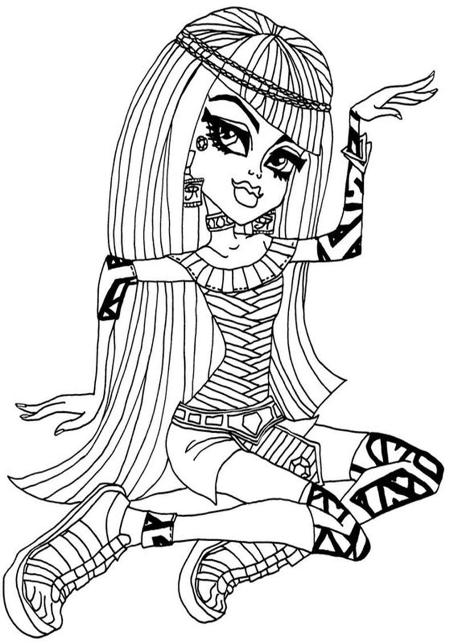 monster high coloring page monster high coloring page