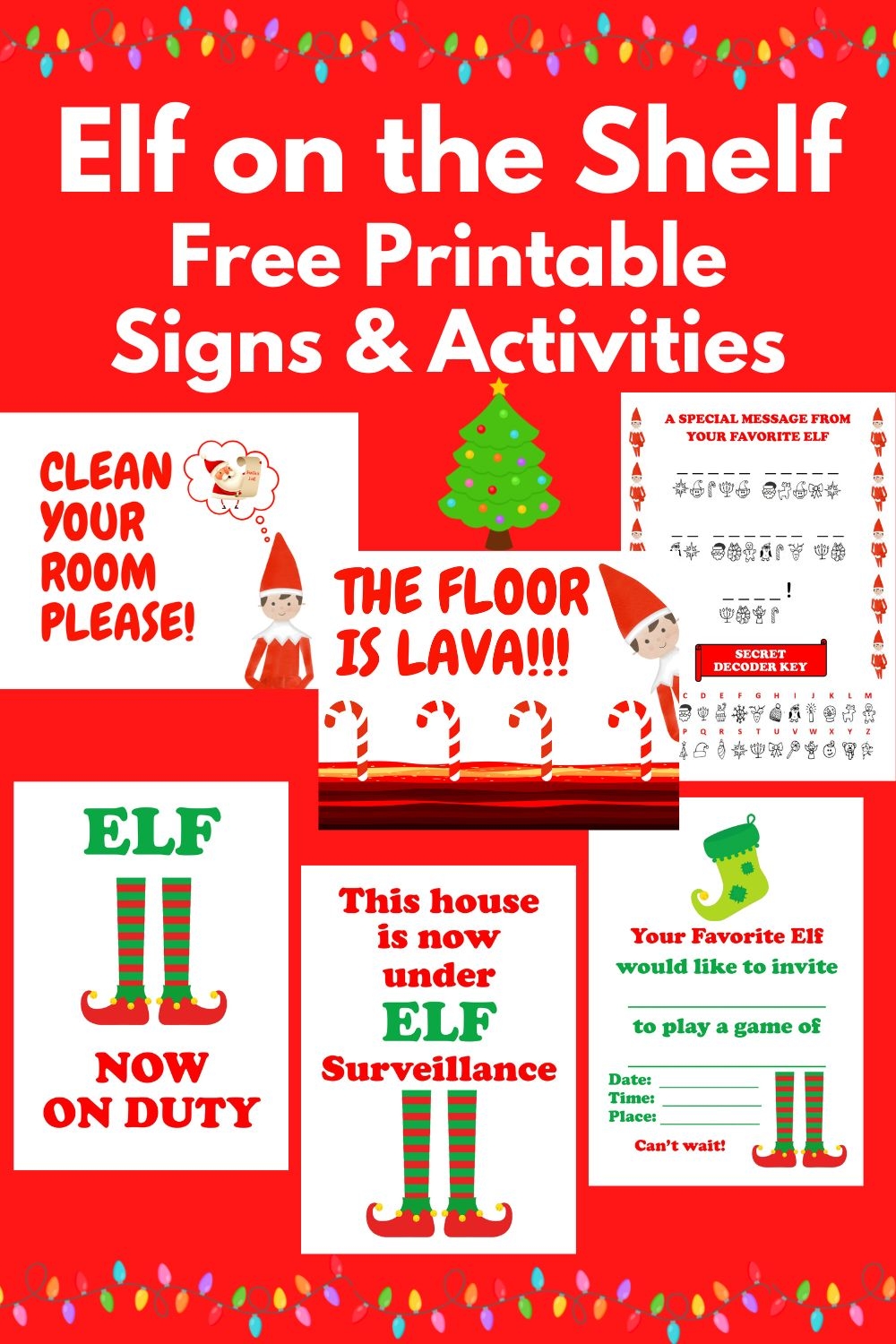 Free Elf On The Shelf Printables Fun Activities And Signs Parties Made Personal Free Elf On The Shelf Printables Fun Activities And Signs Parties Made Personal