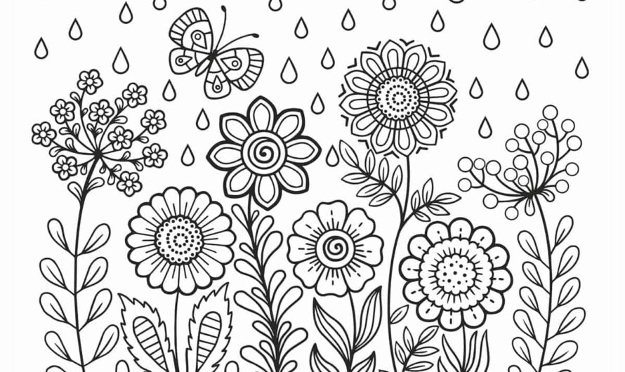 Printable Flower Coloring Sheets