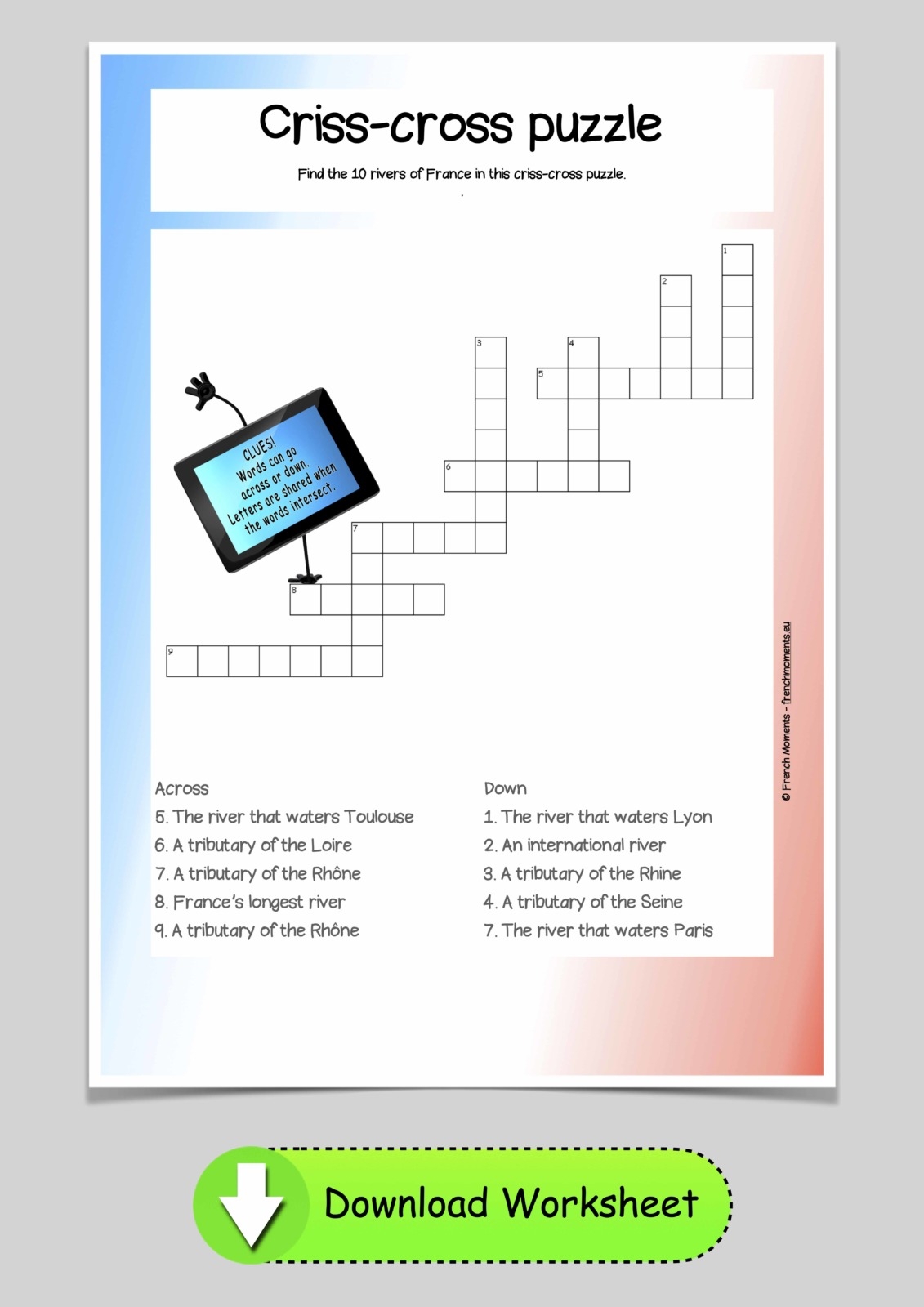 Free Geography Of France Worksheets French Moments Free Geography Of France Worksheets French Moments