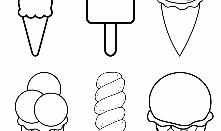 Ice Cream Coloring Page