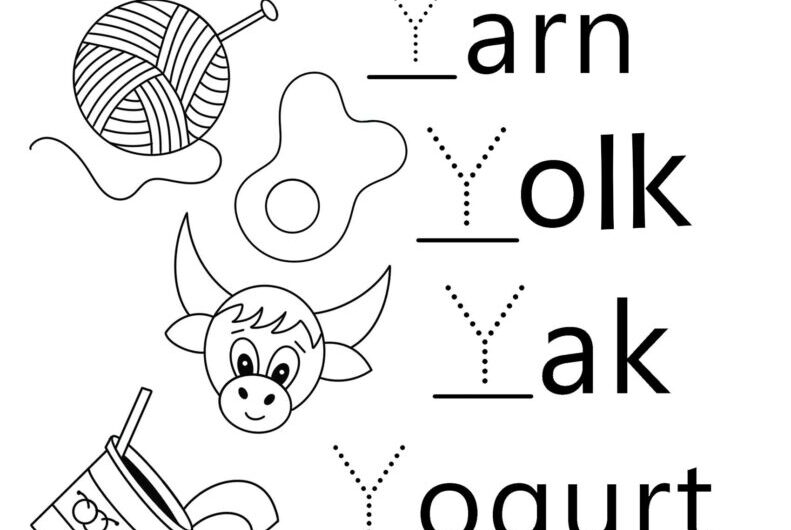 Letter Y Worksheets For Preschoolers