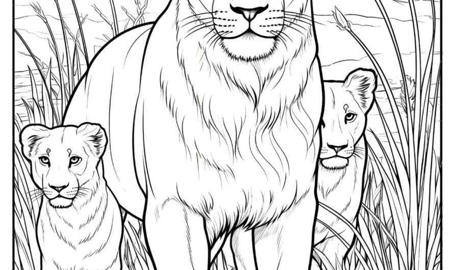 Coloring Pages Of Lions