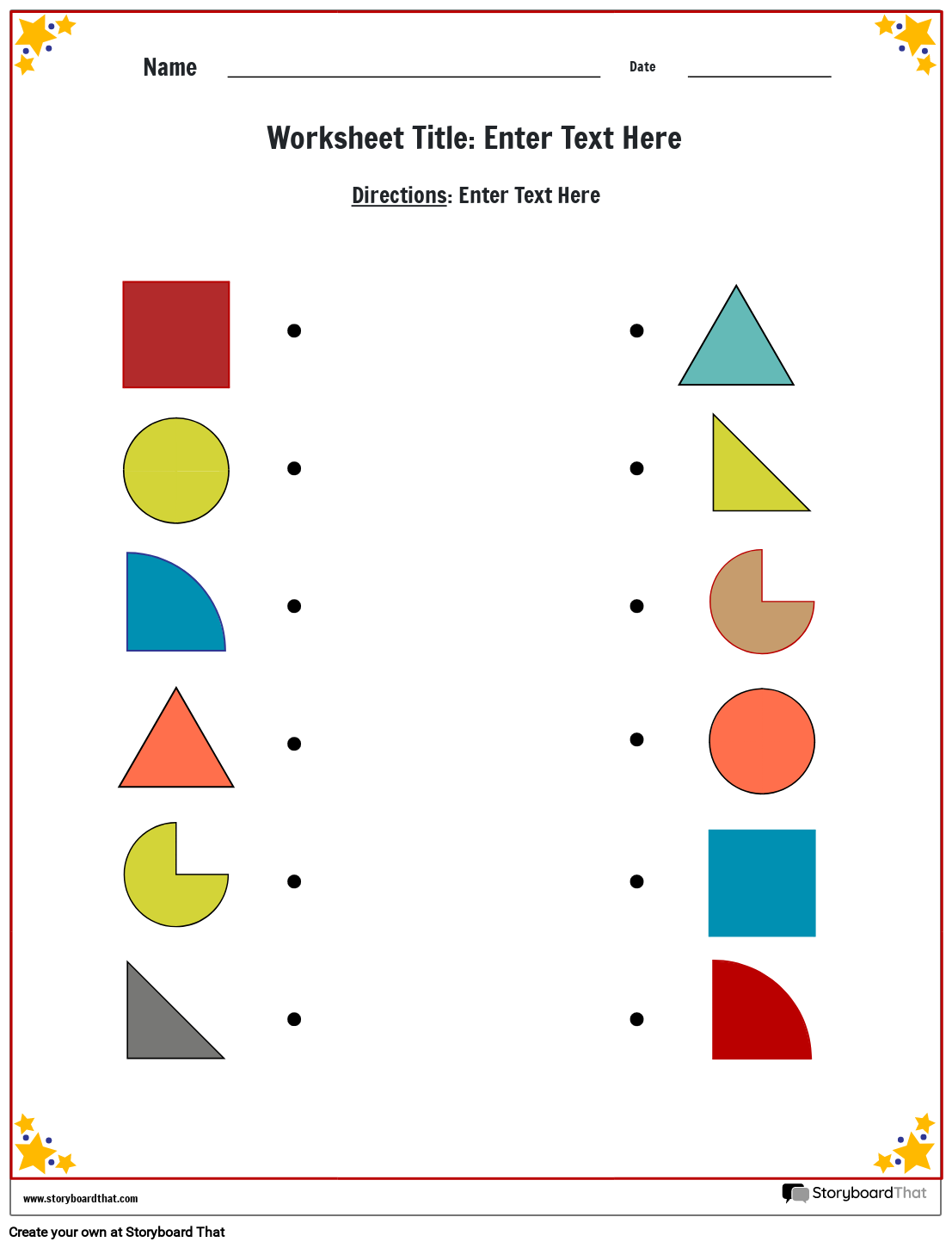 Free Matching Shapes Worksheets By Storyboard That Free Matching Shapes Worksheets By Storyboard That