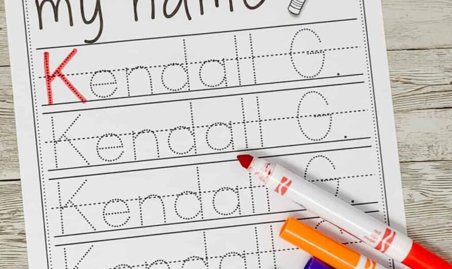 Free Editable Name Tracing Sheets With Lines