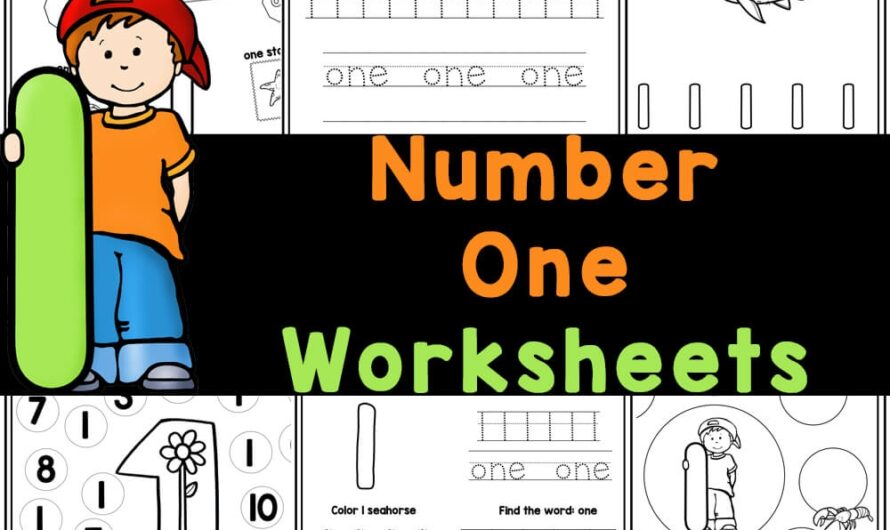 Numbers Worksheets For Preschoolers