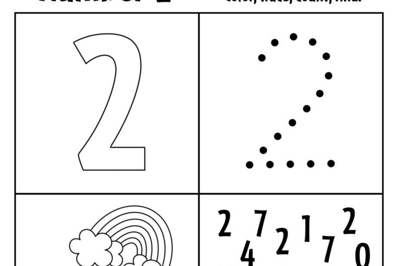 Preschool Worksheets Number 2