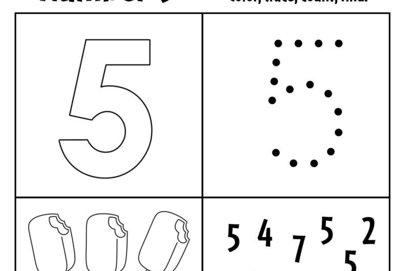 Number 5 Worksheets For Preschool